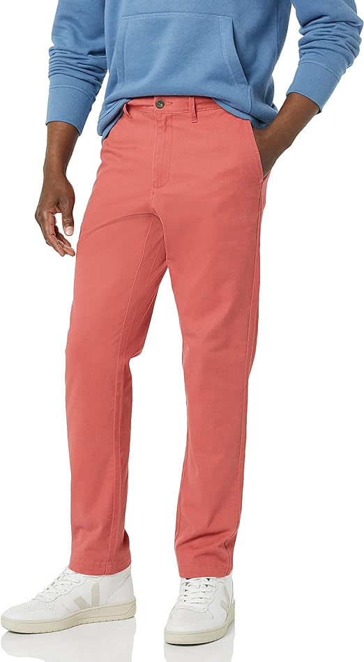 Pantalon Chino Décontracté Stretch Amazon Essentials, Coupe Athlétique - Homme (Tailles Plus Disponibles)